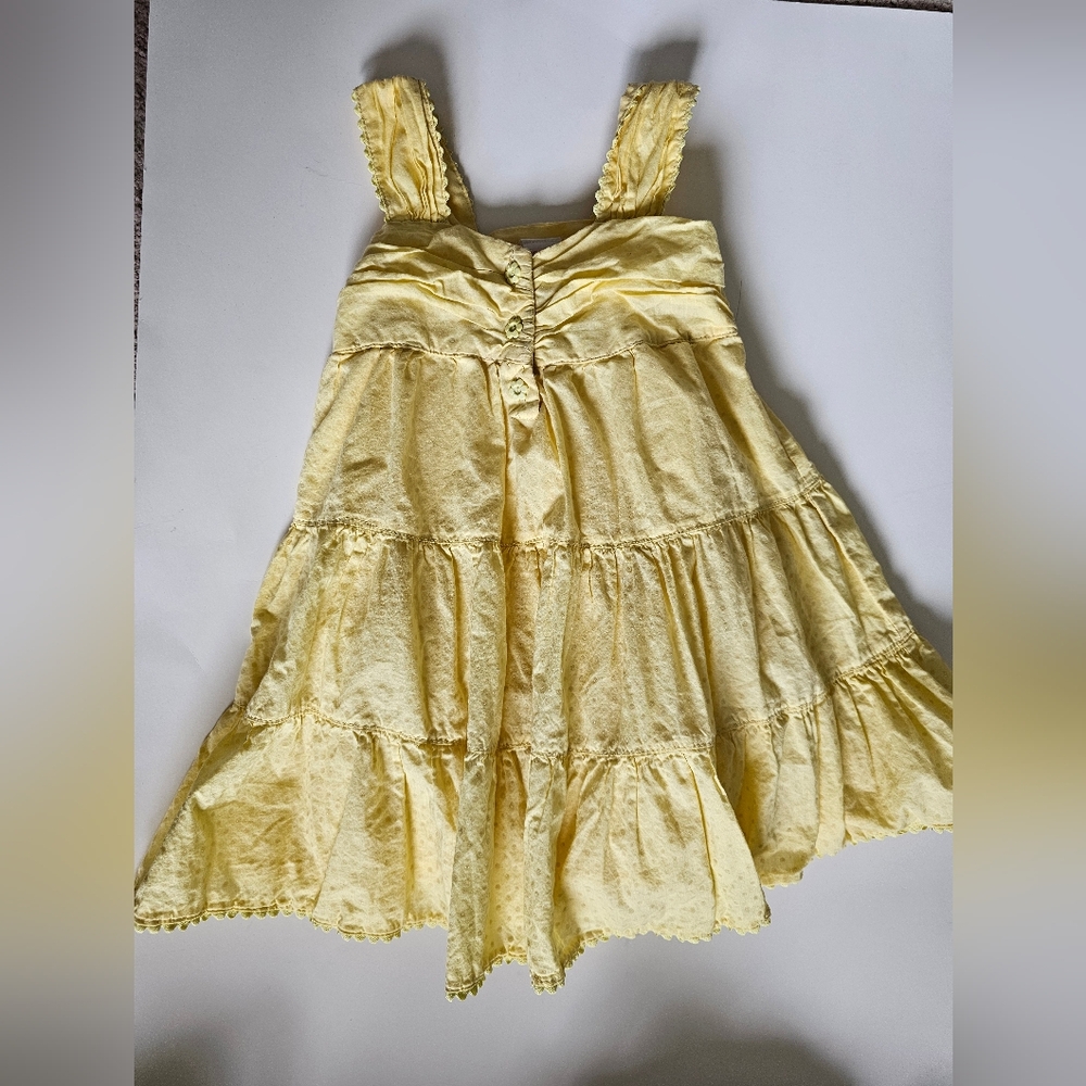 Lydia Jane Yellow Kids Dress 2t